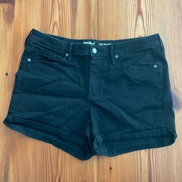 Massimo Pants - 🖤 Massimo High Rise Midi Denim Shorts - Black - Sz 14